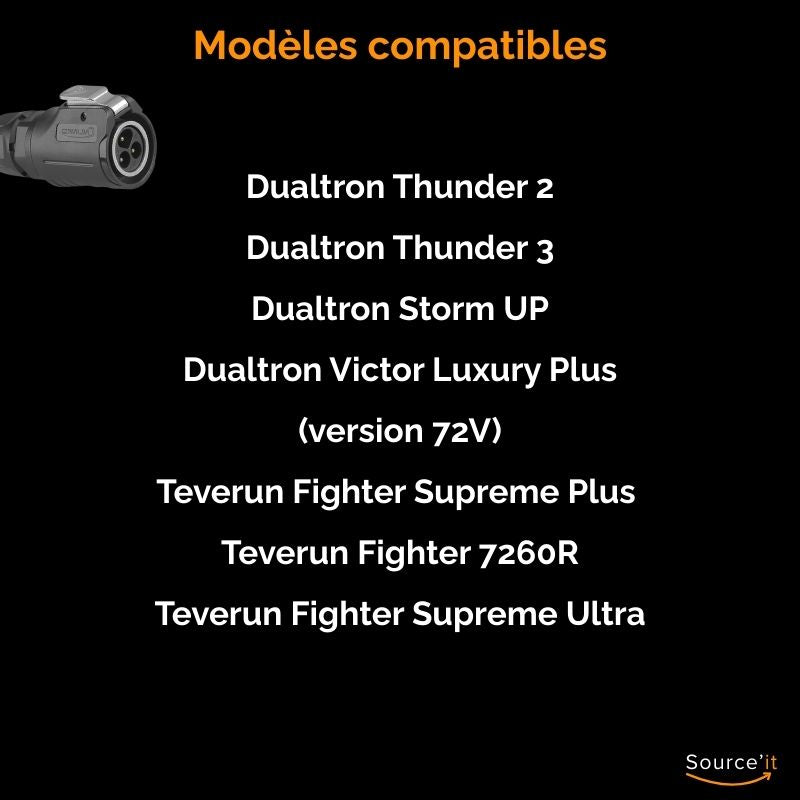 Chargeur Rapide Dualtron & Teverun 72V-84V 5A LP16
