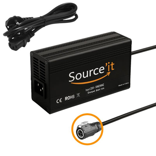 Chargeur Ultra Rapide Dualtron & Teverun 72V-84V 10A LP16